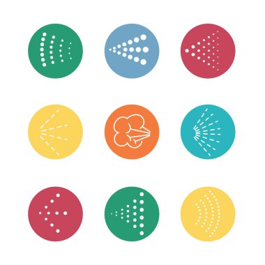 Simge - Aerosol püskürtme vektör simge w resimde birden çok stil ile sprey