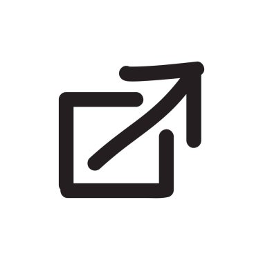 Dış bağlantı simgesi için web kullanıcı arabirimi ya da Ux / mobil uygulamalar