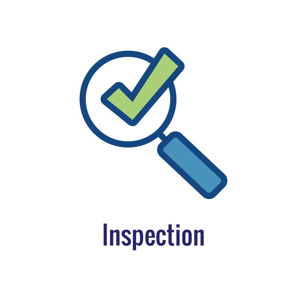 Drug Testing & Process Icon Vector Graphic with Rounded Edges