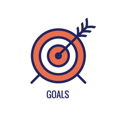 KPI - performans göstergeleri simgesi w çeşitli renk anahtar