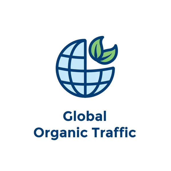 Ricerca Seo Web Header Hero Image Banner Con Crescita Organica — Vettoriale Stock