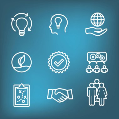 Çekirdek anahat veya satırı simgesi taşıma bütünlüğü ve amaç değerleri