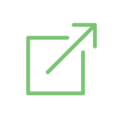 Dış bağlantı simgesi: bir Kullanıcı bir Web sitesi için bir app terk gösterir