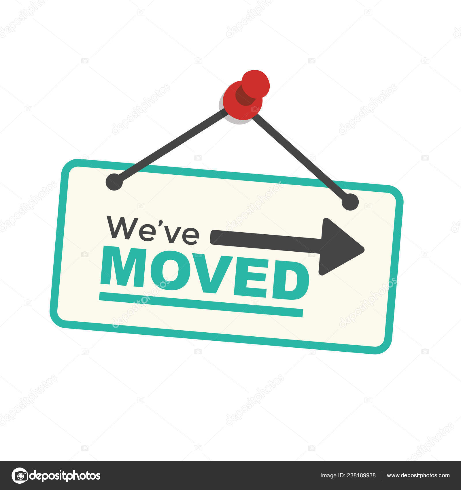 We #39 ve Moved Sign Text Typography Icon Convey Moving Stock Vector Image We #39 ve Moved Sign Text Typography Icon Convey Moving Stock Vector Image