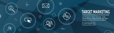Hedef Icon Set - Web Header Banner pazarlama