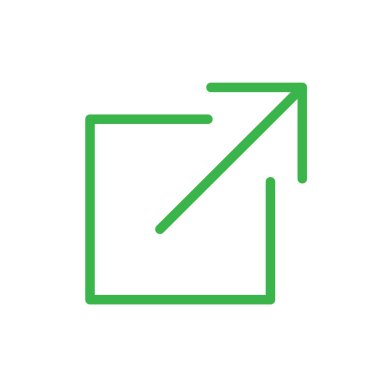 Dış bağlantı simgesi: bir Kullanıcı bir Web sitesi için bir app terk gösterir