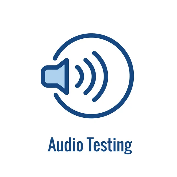 Høreapparat Tab Med Sound Wave Images Set – Stock-vektor
