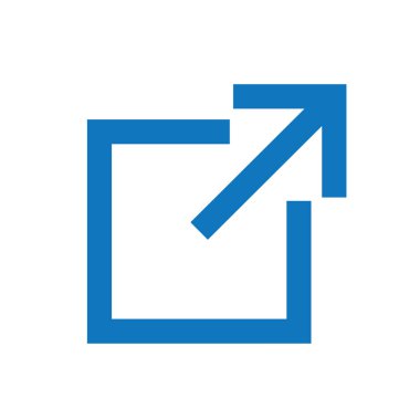 Dış bağlantı simgesi: bir Kullanıcı bir Web sitesi için bir app terk gösterir