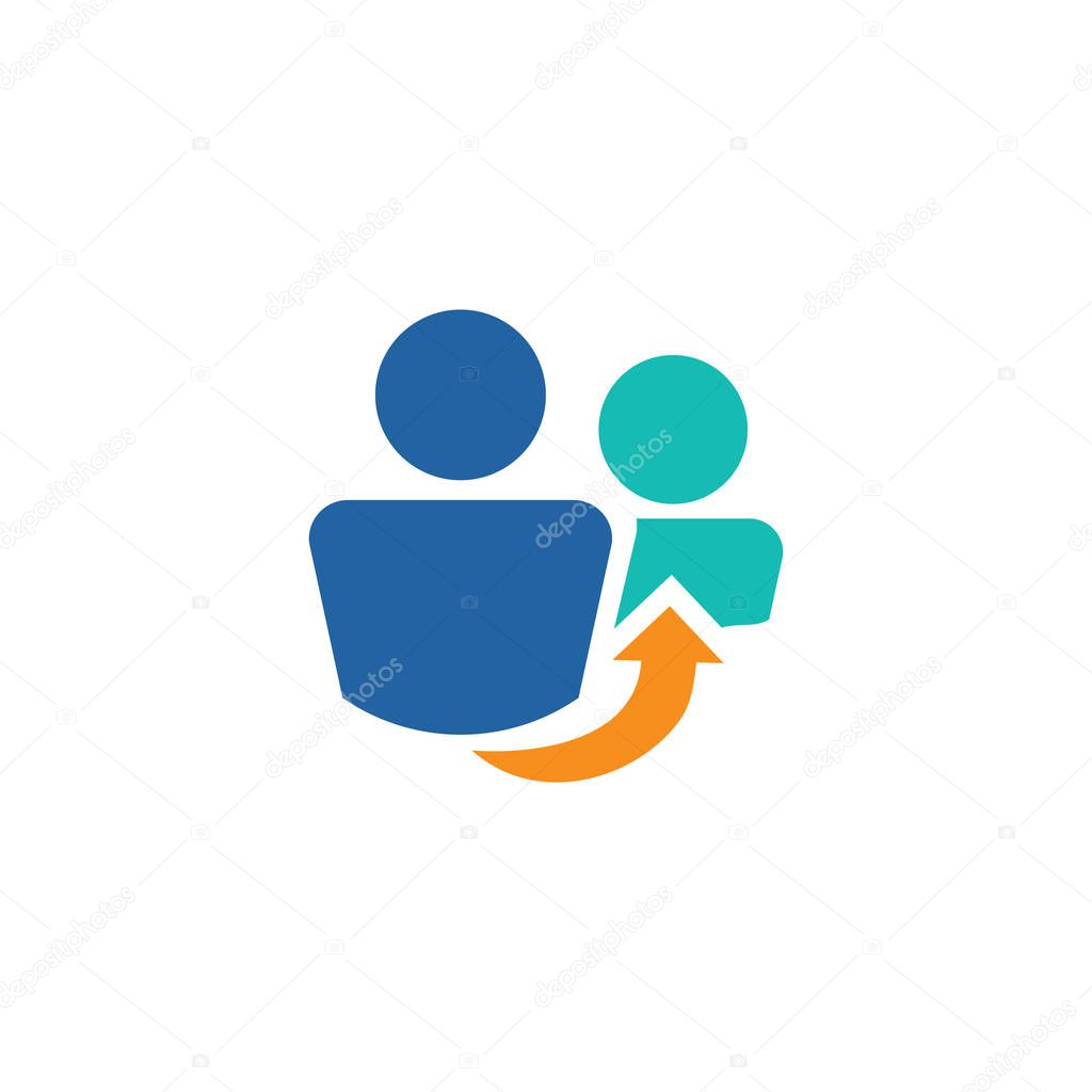 Referral Job Reference Icon  with recommendations, performance r