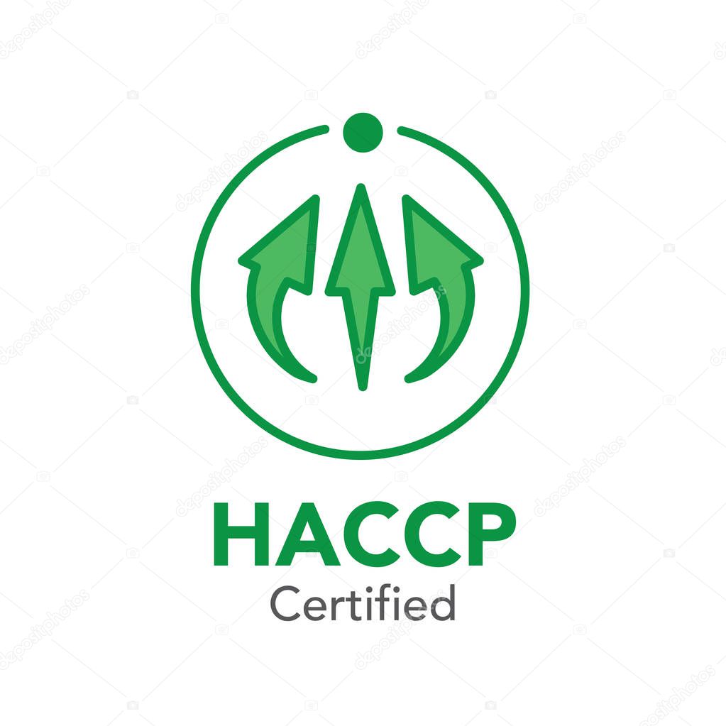 HACCP - Hazard Analysis Critical Control Points icon with award 