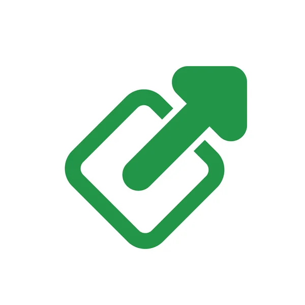 Externes Link-Symbol - zeigt dem Benutzer, dass er eine App verlässt — Stockvektor