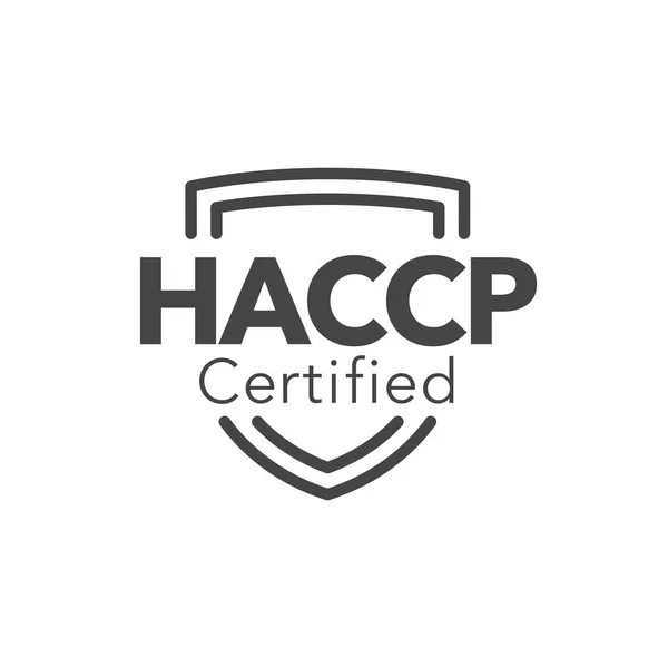 Análisis de peligros HACCP icono de puntos críticos de control con premio — Archivo Imágenes Vectoriales