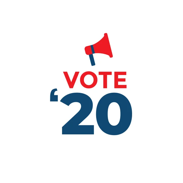 Stemmen 2020 Icoon Met Stemming Regering Patriottische Symboliek Kleuren — Stockvector