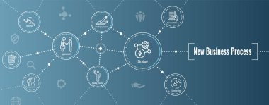 Yeni iş işlem Web Başlık Banner / Icon Set