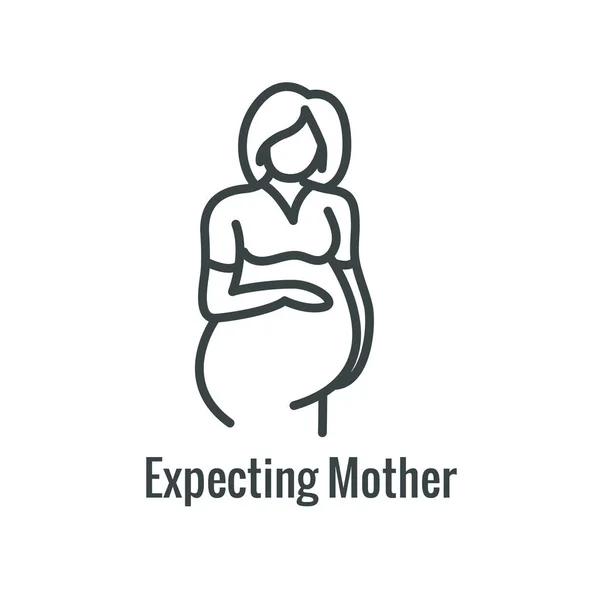 Dětské lékařství s dítětem / těhotenství související ikony — Stockový vektor