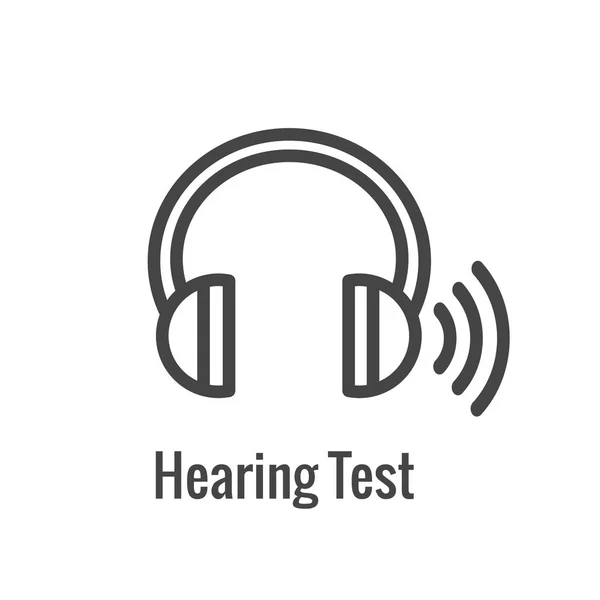 Appareil auditif ou perte w Sound Wave Images Set — Image vectorielle