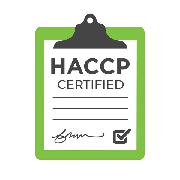 HACCP - Hazard analys kritiska styrpunkter icon Award — Stock vektor