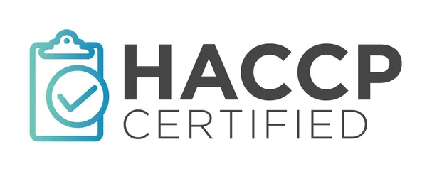 HACCP - Análisis de peligros icono de puntos críticos de control con premio — Vector de stock
