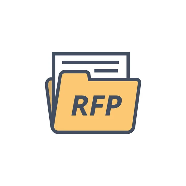 Rfp icon - Anforderung eines Konzepts oder einer Idee — Stockvektor