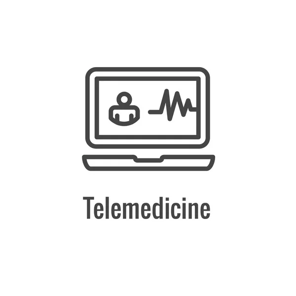 Icono de salud digital con tecnología portátil o móvil / Tablet ima — Archivo Imágenes Vectoriales