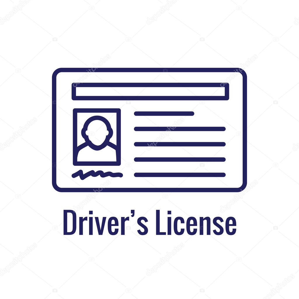 Drivers Test and License Icon Set and - Web Header Banner