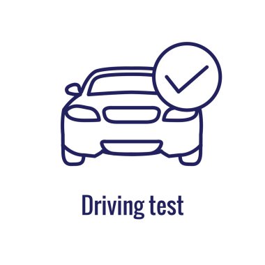Sürücüleri testi ve lisans Icon Set ve - Web Header Banner