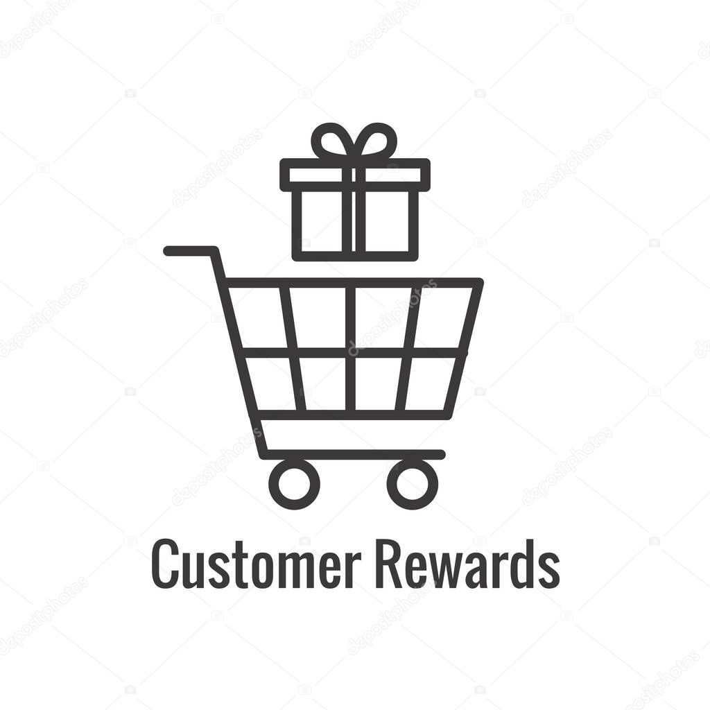 Customer Rewards Icon - Money Concept and Reward /  Discount Ima