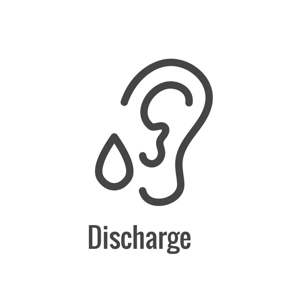 Hörgerät oder Verlust w Schallwellenbilder eingestellt — Stockvektor