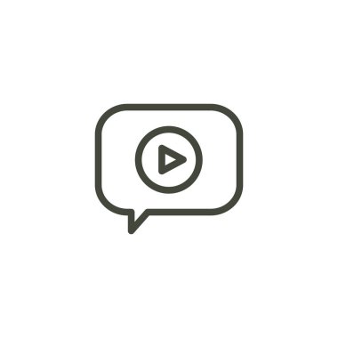 Video öğretim ve eğitim - bilgilendirme video simgesi / video b