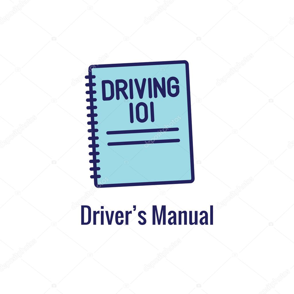 Drivers Test and License Icon Set and - Web Header Banner