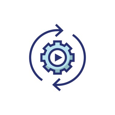 Video öğretim ve eğitim - bilgilendirme video simgesi / video b