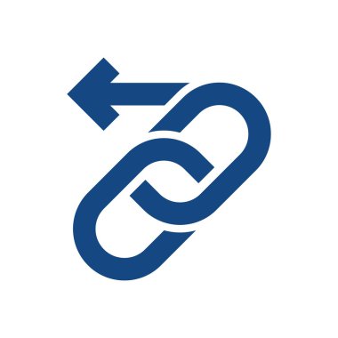 Web sitesi Link & bağlantı simgesi ile zincir bağlantısı