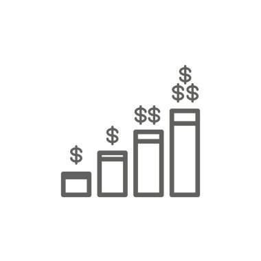 Ödenen yüzde ile vergi kavramı, simge ve gelir fikri. Düz VEC