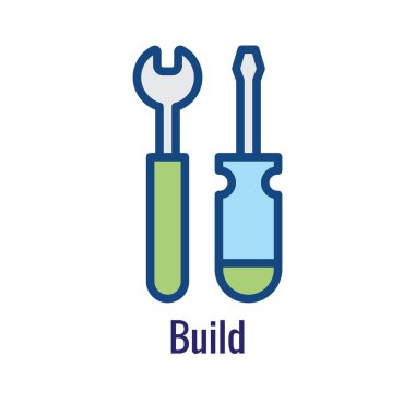 DevOps simge-dev Ops simgesi işlemin bir yönünü gösterme