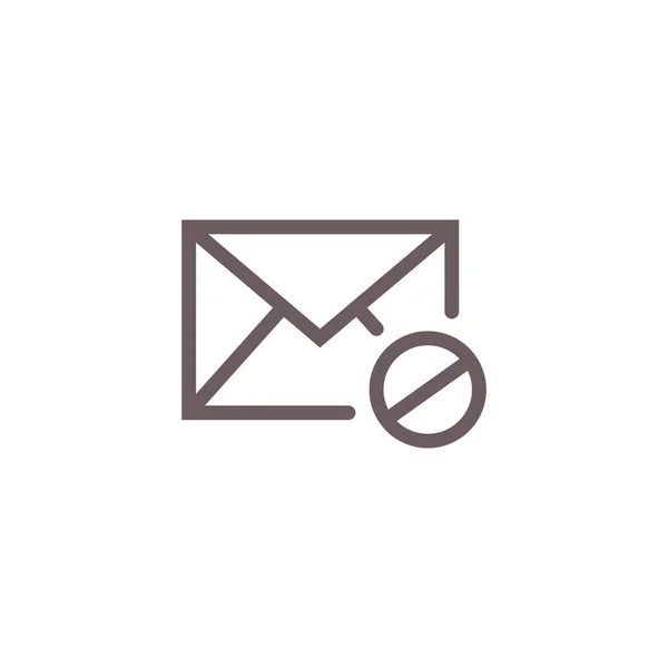 Reglas y Reglas de Email Marketing Icono con Email Unsubscri — Vector de stock