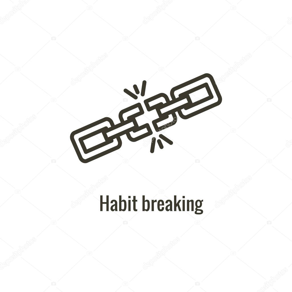 Drug and Alcohol Dependency Icon showing drug addiction imagery