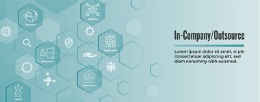 Şirket içi ve outsource Icon Set-Web üstbilgi başlığı