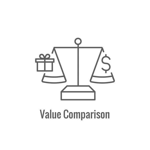 Icône de la tarification concurrentielle montrant un aspect de la tarification, de la croissance , — Image vectorielle