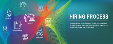 Web üstbilgi afişi ile ayarlanmış Kiralama İşlemi simgesi