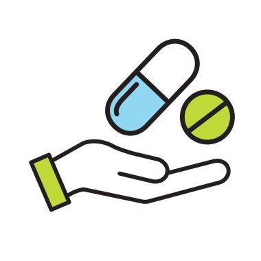 Reçeteli ilaçlar ile El - hap tabletler ve kapsüller