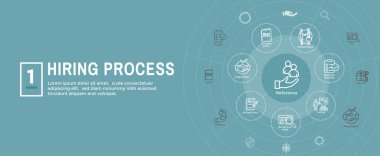 Web üstbilgi afişi ile ayarlanmış Kiralama İşlemi simgesi