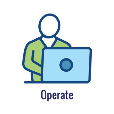 DevOps simge-dev Ops simgesi işlemin bir yönünü gösterme