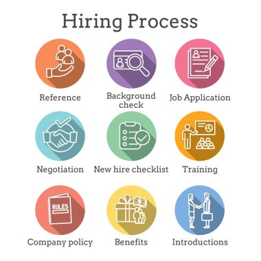 Faydaları, arka plan kontrolü, introdu ile ayarlanmış Kiralama Süreci simgesi