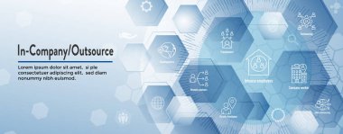 Şirket içi ve outsource Icon Set-Web üstbilgi başlığı