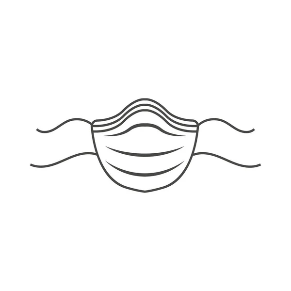 Sanitation Protection Facemask Ppe Icon Set Respiratory Face Mask — 스톡 벡터