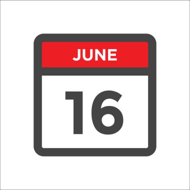 16 Haziran takvim simgesi - ayın günü