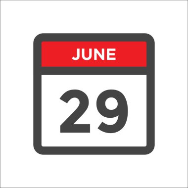 29 Haziran takvim simgesi - ayın günü