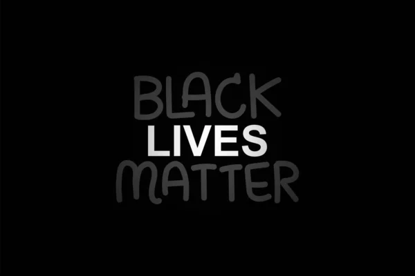 Black Lives Matter Elemento Diseño Letras Vectoriales — Vector de stock