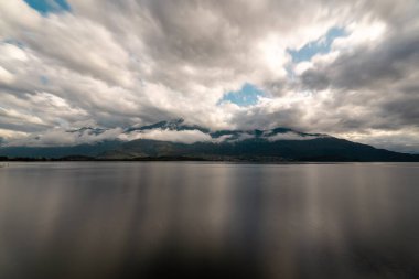 Long exposure photo of lake Como, Italy