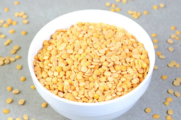 Closeup view of pigeon pea also known as toor dal